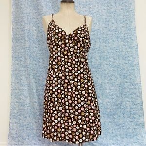 💛 Flower Print Summer Dress
